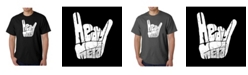 LA Pop Art Men's Word Art T-Shirt - Heavy Metal